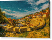 Load image into Gallery viewer, Ohrid Scenic Ancient Amphitheater Landscape - Canvas Print
