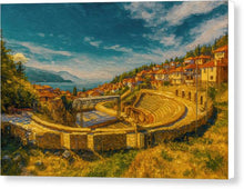 Load image into Gallery viewer, Ohrid Scenic Ancient Amphitheater Landscape - Canvas Print
