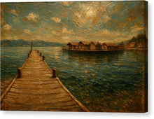 Load image into Gallery viewer, Peaceful Ohrid Lakeside Pier - Canvas Print
