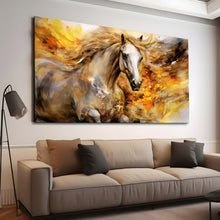 Load image into Gallery viewer, Canvas printed painting, not framed, rolled in tube, subject animal, horsses.
