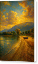 Load image into Gallery viewer, Sunset by the Ohrid Serene Lake - Canvas Print
