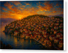 Load image into Gallery viewer, Sunset Over Ohrid old Town - Canvas Print
