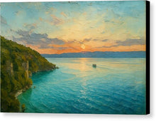 Load image into Gallery viewer, Sunset Over Serene Ohrid Lake - Canvas Print

