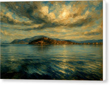 Load image into Gallery viewer, Sunset Over Tranquil Lake Ohrid - Canvas Print
