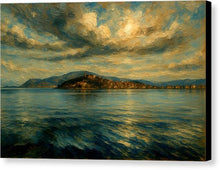 Load image into Gallery viewer, Sunset Over Tranquil Lake Ohrid - Canvas Print
