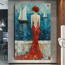 Load image into Gallery viewer, Canvas Wall Art Painting Vasilica Beautiful VBN035 - Iloski Art LLC
